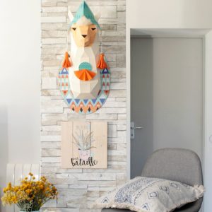 Lama en papier 3D