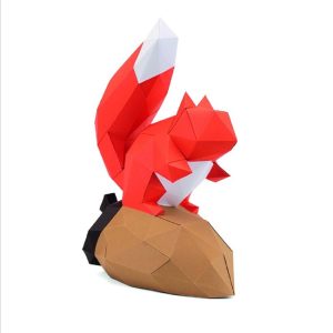 Écureuil en papier 3D