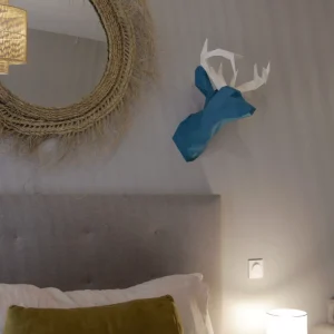 Tête de cerf en papier 3D