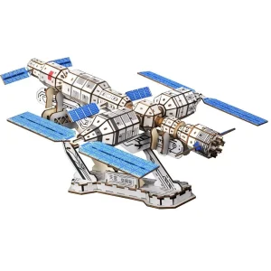 Station spatiale en bois